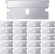 Honoson 20 Pcs Industrial Single Edge Razor Blades 100% Carbon Steel Straight Edge Replacement Blades for Scrapers, Box Cutters, Glass and Paint Removal