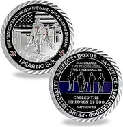 US Police Officers Challenge Coin Thin Blue Line Law Enforcement Commemorative Coins