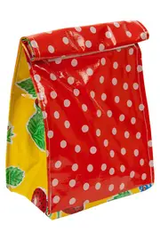 Lunch Bag Spots On Red--BEN-BE-LBPDCP