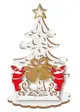【誠品獨家】日本APJ 聖誕卡/ 迷你木製立體卡/ 白色聖誕樹