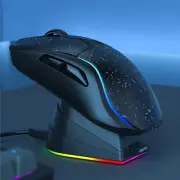 Gaming Mouse Tri-mode Connect Bluetooth Wired 2.4G Wireless Mice Charging Base