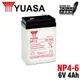 【YUASA】NP4-6 鉛酸電池 6V4AH 童車電池 兒童電動車 玩具車電池 小朋友電動車電池 (10折)