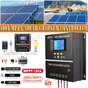 100A Autofocus MPPT Solar Charger Controller 12V 24V 36V 48V LCD Aluminum Alloy