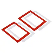 Magnetic Photo Frame with Adhesive, 2pcs 6x8 Inch Picture Holder PVC Red