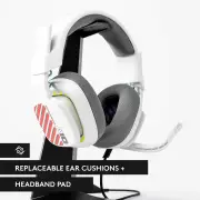 Logitech G ASTRO A10 Gen 2 Gaming Headset for Playstation 5, PC (White)