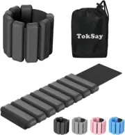 Wearable Wrist & Ankle Weights - (1LB / 2LB / 4LB), Silicone Bracelet Wrist Bang