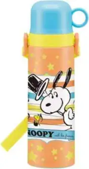 Skater Stainless Steel Water Bottle Mug Bottle Cup 550ml Peanuts Snoopy