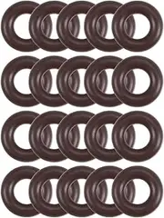 uxcell Fluorine Rubber O-Rings 12mm OD 6mm ID 3mm Width, Metric FKM Sealing Gasket, Pack of 20