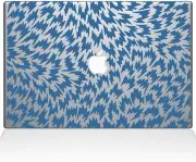 The Decal Guru Houndstooth Pattern Decal Sticker, Light Blue, 15" MacBook Pro