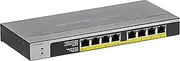 NETGEAR 8 Port PoE Switch (GS108PP) - 8 Port Gigabit Ethernet Switch with 8 x PoE+ 123W, Desktop, Wall Mount or Rackmount, and Limited Lifetime Protection
