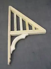 Wooden Verandah Bracket / Window Awning Bracket/Canopy - 1000mmH x 580mmW x 66mm