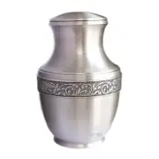 Regal Silver Serenity Cremation Urn for Ashes