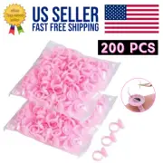 200 pcs Glue Rings for Eyelash Extension, Volume Lash Fan Blossom Glue Cups
