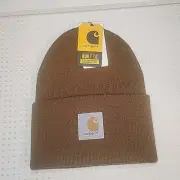 Carhartt Knit Camel Winter Hat 100% Acrylic OSFA Unisex Workwear Grunge Warm NWT