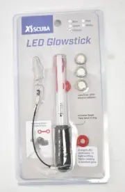 XS Scuba LED Glow Stick Light Orange w Mounting Strap Constant Glow w Batteries
