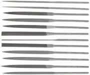 Nicholson 37761 12 Piece Needle File Set with Handles, Swiss Pattern, Double ...