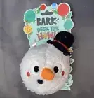 New Bark Box “ Mr. Ice Guy “ Dog Toy Snowmam with Black Hat & Carrot Nose