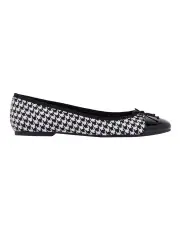 [Nine West] Prosep Ballet Flat in Black/White