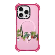 iPhone 16 Pro Bounce Case MagSafe Compatible Frenchie and Plants