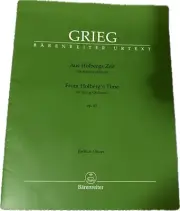 From Holberg's Time Full score Orch, Full Sc Grieg, Edward 0108830000