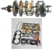 for Mitsubishi S3QT S3Q2 S3Q-2 S3Q crankshaft Overhaul Rebuild kit + Head Gasket kit + Piston + Ring + crankshaft conrod Bearing Set