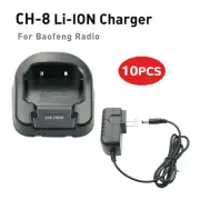10X Original BaoFeng CH-8 Desktop Charger UV-82 UV-82L UV-8D Radio Walkie Talkie