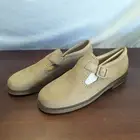 Rockport Light Tan Suede Mary Jane Loafer with Buckle Women's 9.5