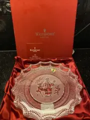 Vintage 2006 Waterford St Nicholas Plate Lead Crystal Christmas Wonders NIB