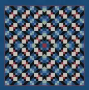 Needlepoint Handpainted Susan Roberts Quilt 13x13