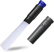 [hygieia] Flexi Straw Dusting Brush Attachment + Adapter for All Dyson V6, DC35, DC37, DC39, DC59 and Many More Vacuum Cleaners, Dust Removal Accessory Tool for Keyboards, Car Interior, Corners and More
