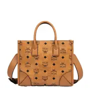 MCM Munchen Small Top Handle Bag One size Brown