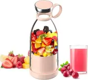 Portable Blender, Mini Blender for Smoothies and Shakes with 4 Blades, Pink