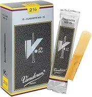 Vandoren CR6125 V12 Eb Clarinet Reeds Box of 10, Strength 2.5