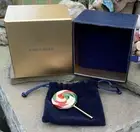 2008 Estee Lauder Lollipop Beautiful Solid Perfume Compact NIB Christmas Colors