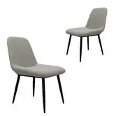 Light Grey Oswald Outdoor Dining Chairs (set of two)