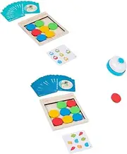 1 Set Block Building Game of Educational Wooden for Parent Interactive Fun Develops Skills with Difficulty Safe Design