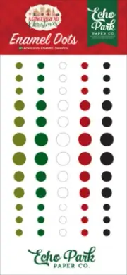 1 Pack Echo Park Paper A GINGERBREAD CHRISTMAS Decorative Enamel Dots