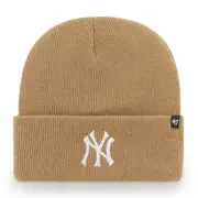 MLB New York Yankees Ny Woolly Hat Haymaker Knit Cuff Camel Hat 196505462457