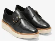 Women's OXFORDS Cole Haan OG Platform Monk Strap - BLACK / SIZE - 8 B