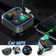 Car Bluetooth 5.0 MP3 Player QC PD Fast Charge Adapter FM Transmitter Handsfree