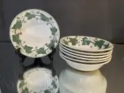 Wedgwood..Napolean’s Ivy..(7) Cereal Bowls..6.125”..Lovely Set..Appears Unused..