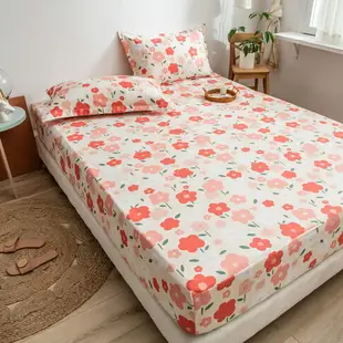 夏季純棉床笠單件卡通單人1.5m1.8米床墊套床罩全棉床單三件套女