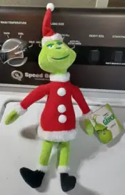 Toy Factory Illumination Presents Dr Seuss The Grinch As Santa Plush New