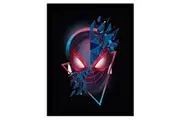 Spider-Man Geometric Framed Poster (Black/Red/Blue) (40cm x 30cm)