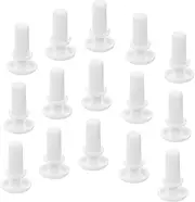 TEMPNAP 100pcs White Nylon Car Bumper Clips Type Fasteners for Auto Trim Panel Replacement Smooth for Low Noise Insulation for Electrical Safety Wide Applicability