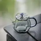 Handmade Glass Bubble Tea Pot Plum Blossom Pot High Borosilicate Kettle Tea Set