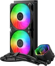 Cooler Master MLW-D24M-A18PA-R1 FN2429 MASTERLIQUID 240 Core II 9.4 inches (240 mm) Simple Water Cooling CPU Cooler, Black