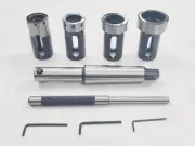 Lathe Tailstock Die Holder Set Of 4 Floating Type MT4 SHANK Holds Metric Die