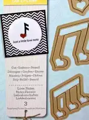 Spellbinders Dies Love Notes S2-040 Music D-Lites Cut & Emboss New Free Shipping