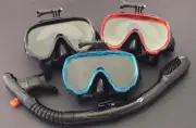 GoPro Mask and Dry Snorkel - Snorkeling Diving Liquid Silicone Set WIL-DS-32